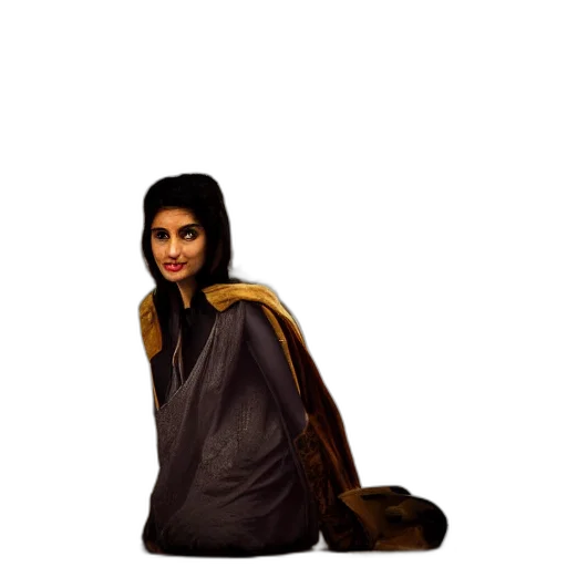 jacket, staff, dress, creature transparent PNG cut-out