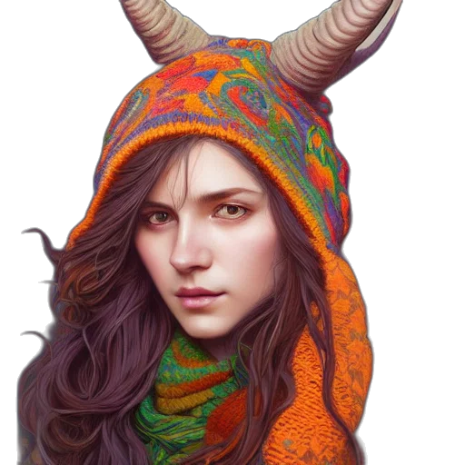 dragon, hat, face, mask, fantasy art, photorealistic, concept art, oil painting transparent PNG cut-out