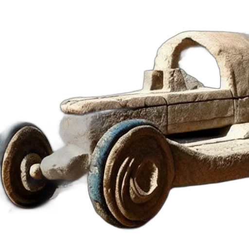 car, weapon, 3d render, photorealistic transparent PNG cut-out