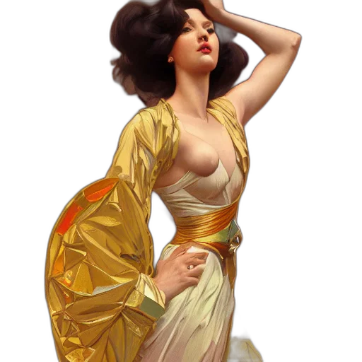 dress, jewelry, fantasy art, concept art, photorealistic, pixel art, golden, earth tones transparent PNG cut-out