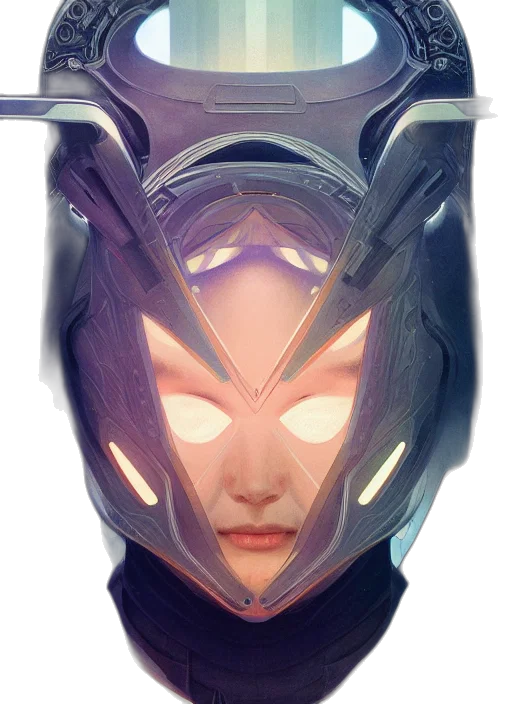 mask, face, robot, crown transparent PNG cut-out