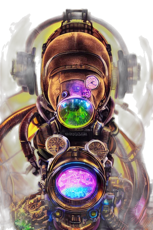 robot, mask, face, concept art transparent PNG cut-out