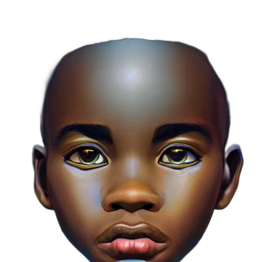 face, mask, crown, creature, photorealistic, 3d render, concept art, oil painting transparent PNG cut-out