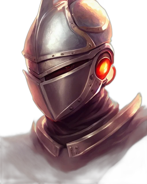 robot, mask, staff, face, concept art, fantasy art, 3d render, comic book art transparent PNG cut-out