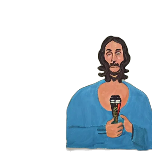 cartoon, concept art, pixel art, reanessance, painting, stoner, bong, portrait transparent PNG cut-out