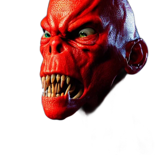 mask, face, creature, 3d render transparent PNG cut-out