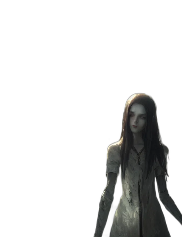 dress, creature, staff, jacket, concept art, 3d render, photorealistic, pixel art transparent PNG cut-out