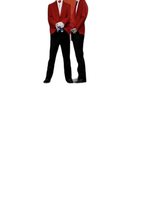 jacket, staff, mask, pixel art, cartoon, concept art, 3d render, red transparent PNG cut-out