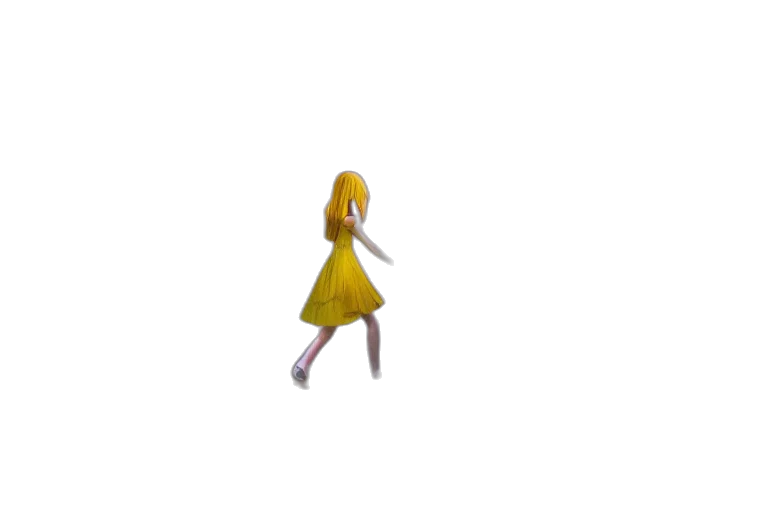 dress, creature, robot, staff transparent PNG cut-out