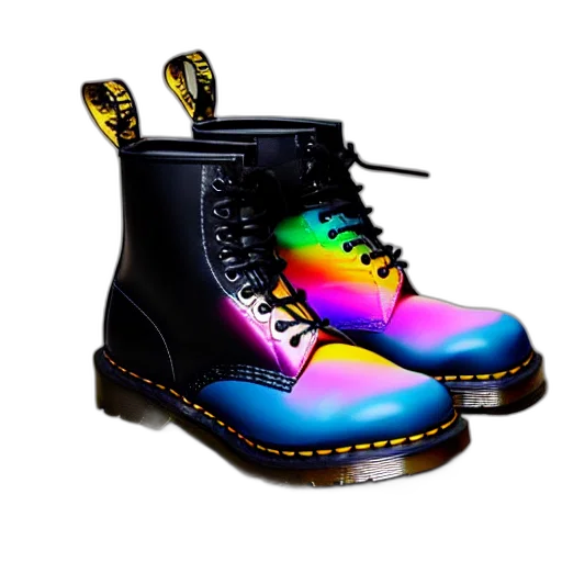 shoes, 3d render, photorealistic, cyberpunk transparent PNG cut-out