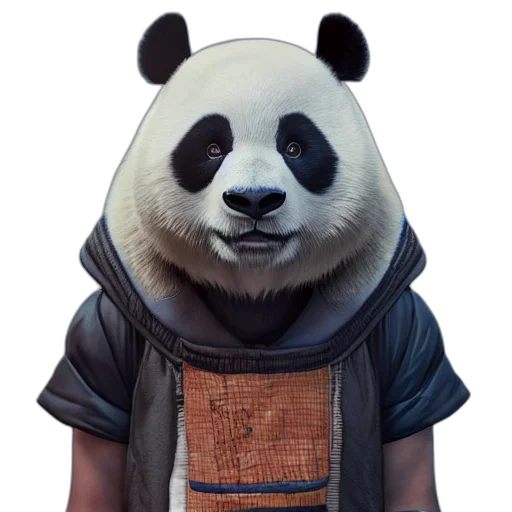 animal, jacket, staff, face transparent PNG cut-out