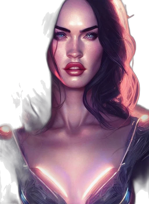 face, comic book art, fantasy art, concept art transparent PNG cut-out