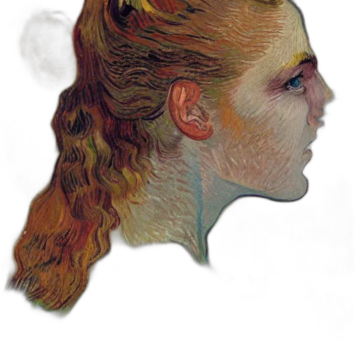 face, mask, hair, crown, watercolor, photorealistic, concept art, fantasy art transparent PNG cut-out