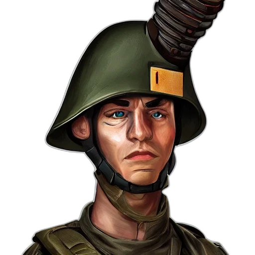 hat, staff, face, weapon transparent PNG cut-out