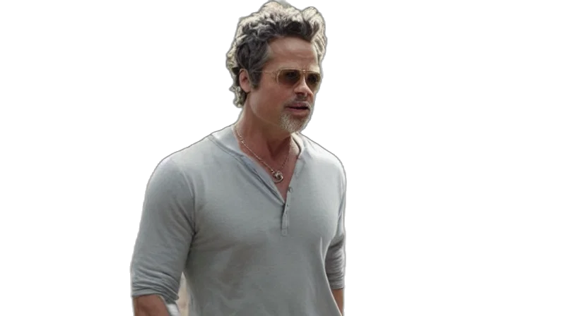 subject, brad, pitt, left transparent PNG cut-out