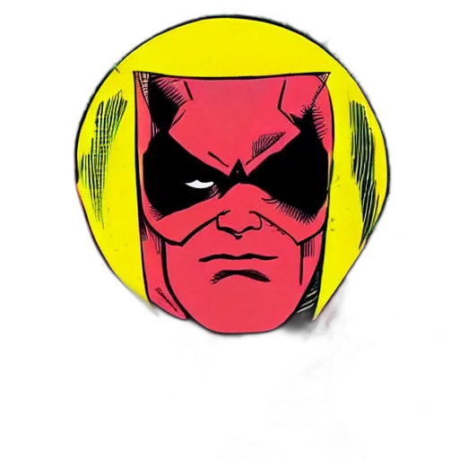 mask, face, comic book art, concept art, cartoon, red, superhero, clear transparent PNG cut-out