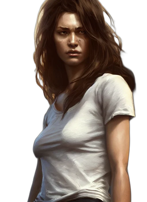 face, dress, concept art, photorealistic transparent PNG cut-out