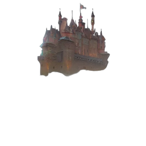 crown, building, hat, shoes, concept art, 3d render, pixel art, fantasy art transparent PNG cut-out