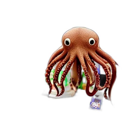 creature, animal, food, hair, concept art, 3d render, pixel art, photorealistic transparent PNG cut-out