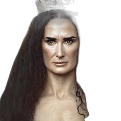 crown, face, hair, mask transparent PNG cut-out