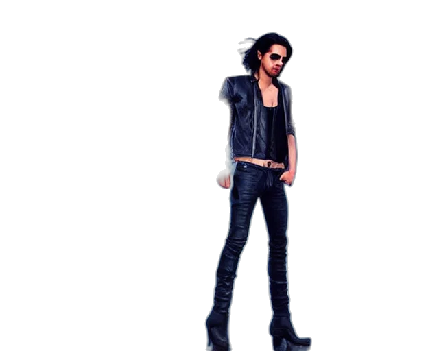 jacket, staff, weapon, 3d render transparent PNG cut-out