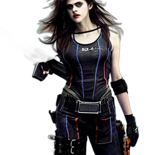 concept art, comic book art, cyberpunk, fantasy art transparent PNG cut-out