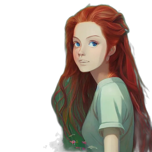 face, dress, hair, crown, fantasy art, concept art, pixel art, anime transparent PNG cut-out