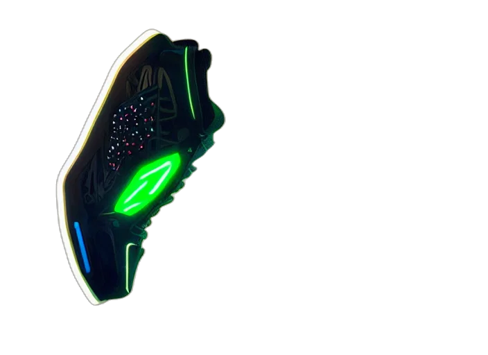 shoes, weapon, crown, 3d render transparent PNG cut-out