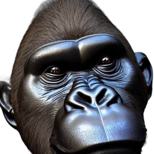 animal, face, mask, creature, photorealistic, 3d render, concept art, cartoon transparent PNG cut-out