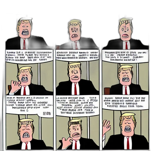 cartoon, donald, trump, comic transparent PNG cut-out