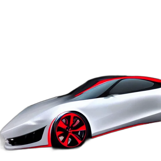 car, 3d render, concept art, photorealistic transparent PNG cut-out
