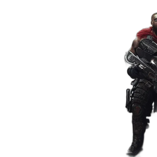 weapon, robot, jacket, concept art transparent PNG cut-out