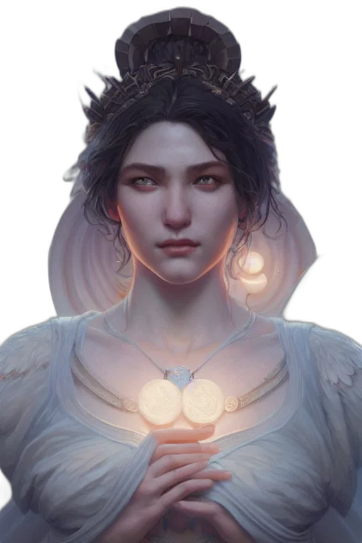crown, face, jewelry, mask, fantasy art, concept art, photorealistic, comic book art transparent PNG cut-out