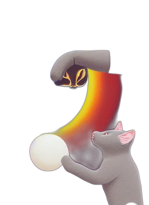 hat, 3d render, concept art, vaporwave transparent PNG cut-out