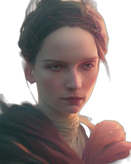 face, crown, staff, dragon, concept art, fantasy art, photorealistic, oil painting transparent PNG cut-out