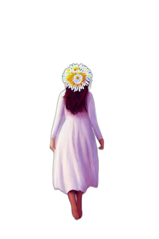 dress, crown, staff, creature, concept art, pixel art, 3d render, vaporwave transparent PNG cut-out