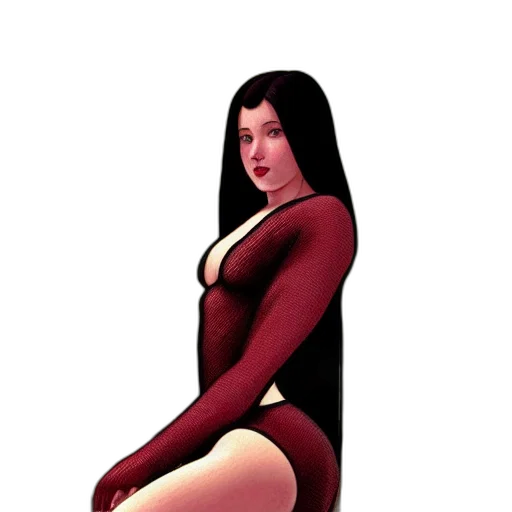 dress, comic book art, concept art, cartoon transparent PNG cut-out