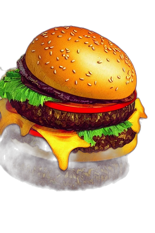 food, photorealistic, 3d render, concept art transparent PNG cut-out