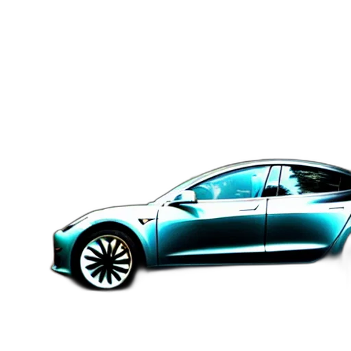 car, 3d render, concept art, photorealistic, cartoon, blue, renaissance, painting transparent PNG cut-out