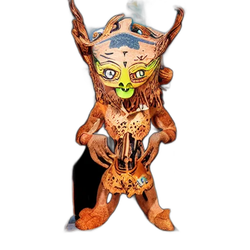 mask, creature, staff, animal transparent PNG cut-out