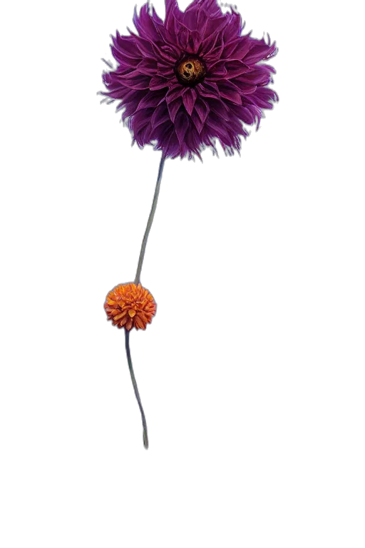 flower, umbrella, staff, crown, 3d render, photorealistic, concept art, closeup transparent PNG cut-out