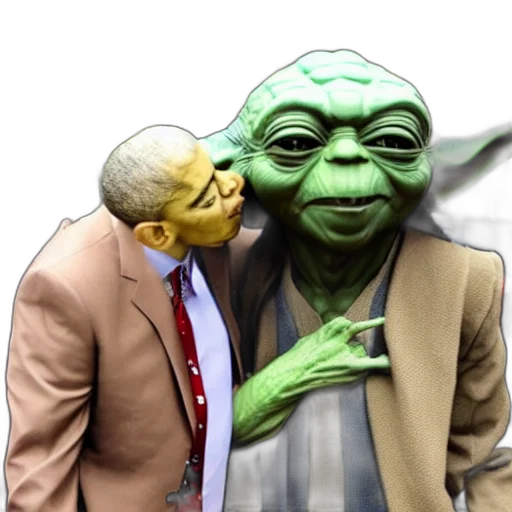 mask, outer space, yoda, kissing transparent PNG cut-out
