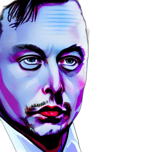 face, robot, comic book art, cartoon transparent PNG cut-out