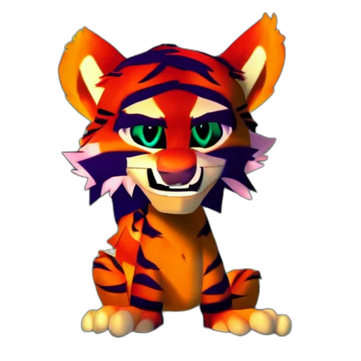 animal, staff, creature, 3d render transparent PNG cut-out