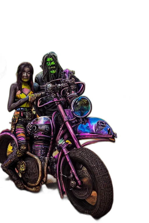 car, cyberpunk, concept art, 3d render transparent PNG cut-out