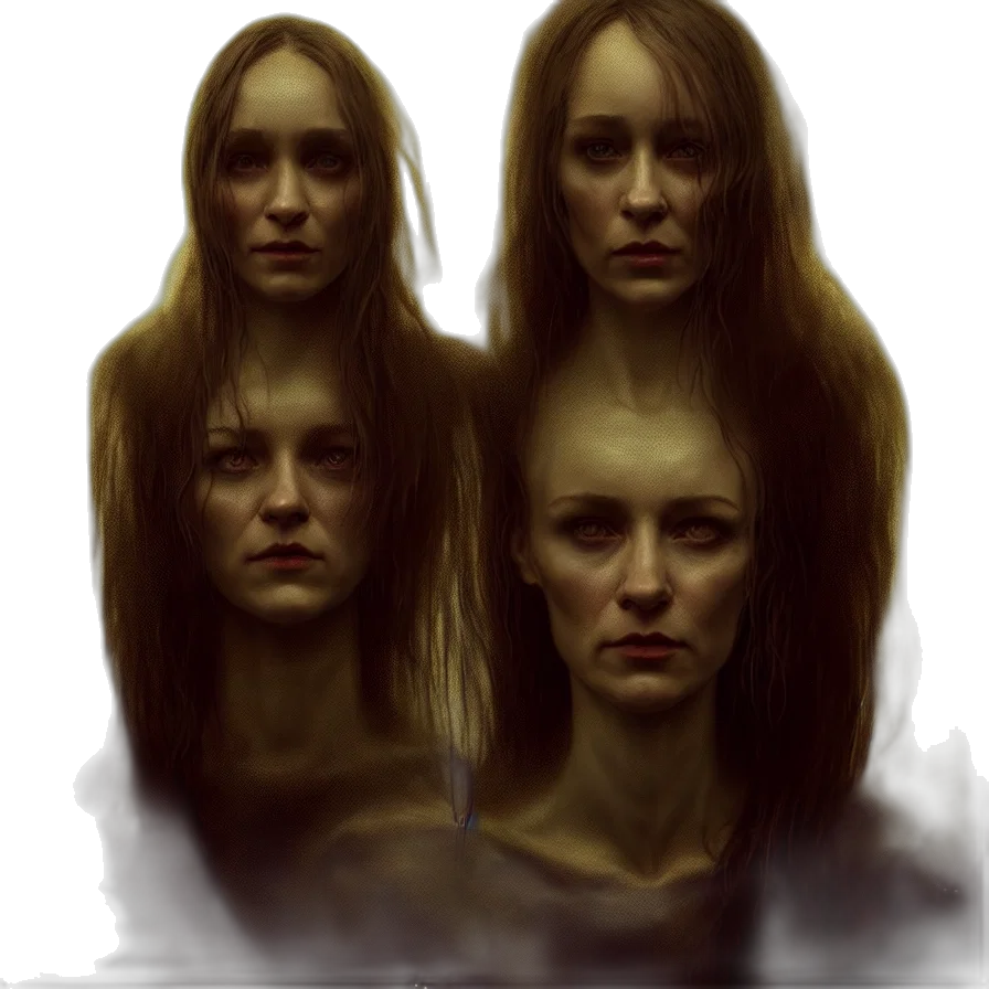 face, hair, concept art, fantasy art transparent PNG cut-out
