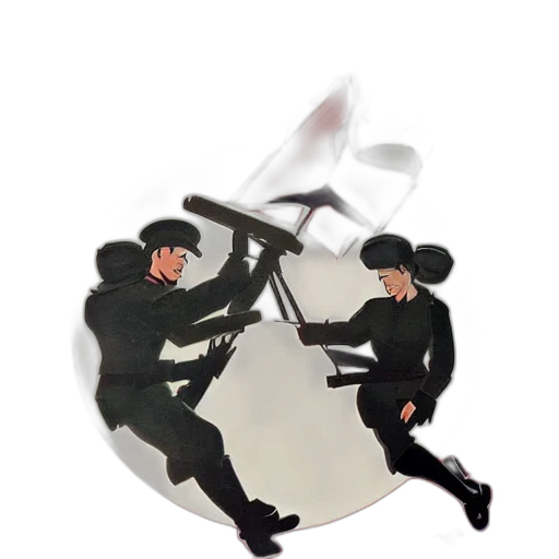 umbrella, jacket, weapon, staff, concept art, pixel art, cartoon, watercolor transparent PNG cut-out