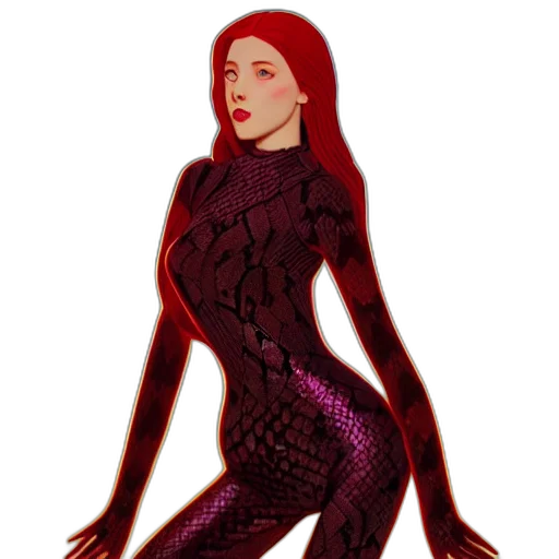 dress, creature, comic book art, concept art transparent PNG cut-out