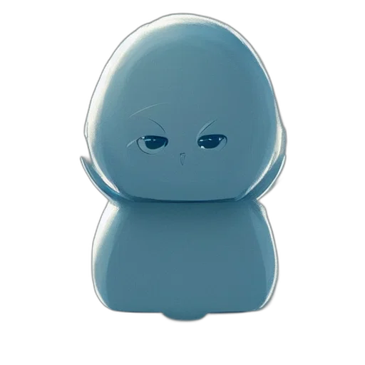 robot, face, mask, jewelry, 3d render, photorealistic, concept art, blue transparent PNG cut-out