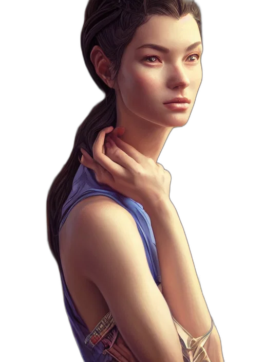 face, dress, jewelry, robot transparent PNG cut-out